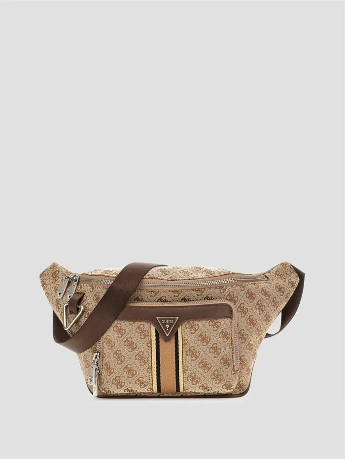 GUESS Wallets and Bags Milano Large Bum Bag Black 8211 Men