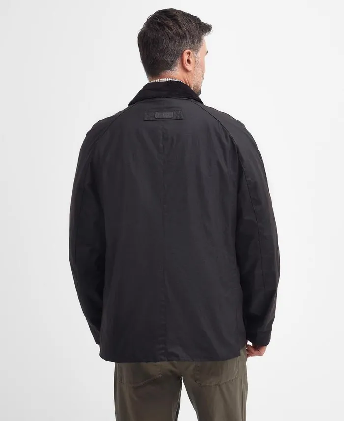 Halton Waxed Jacket Rustic Brown Men Barbour Waxed Jackets