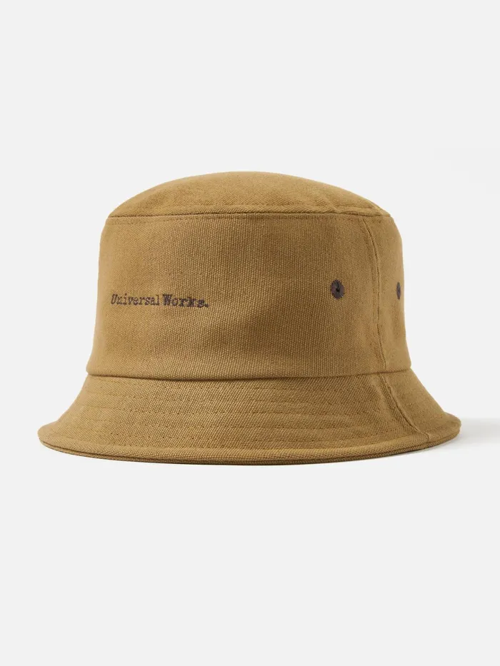 Hats Men Universal Works Universal Works Lewis Hat In Khaki Canvas