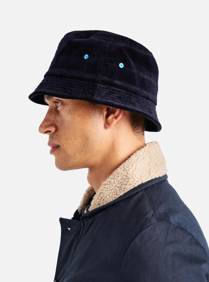 Hats Men Universal Works Universal Works Lewis Hat In Navy Brisbane Cord