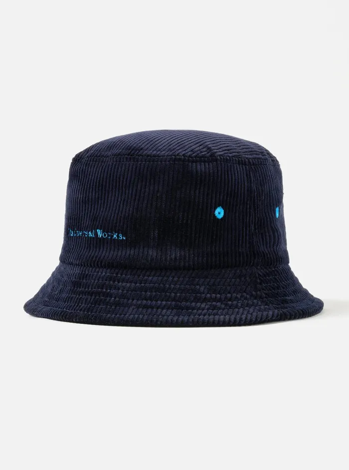 Hats Men Universal Works Universal Works Lewis Hat In Navy Brisbane Cord