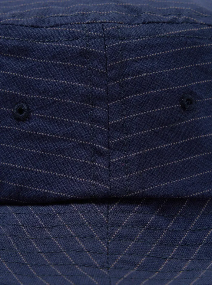 Hats Men Universal Works Universal Works Lewis Hat In Navy Cotton Pinstripe