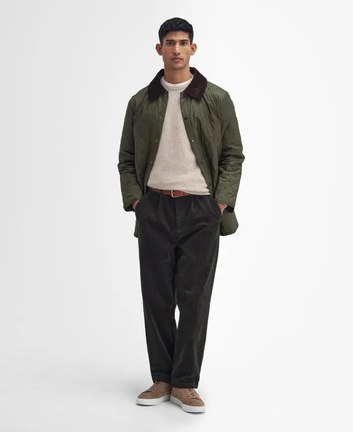 Heritage Liddesdale Quilted Jacket Black Men Barbour Quilted Jackets