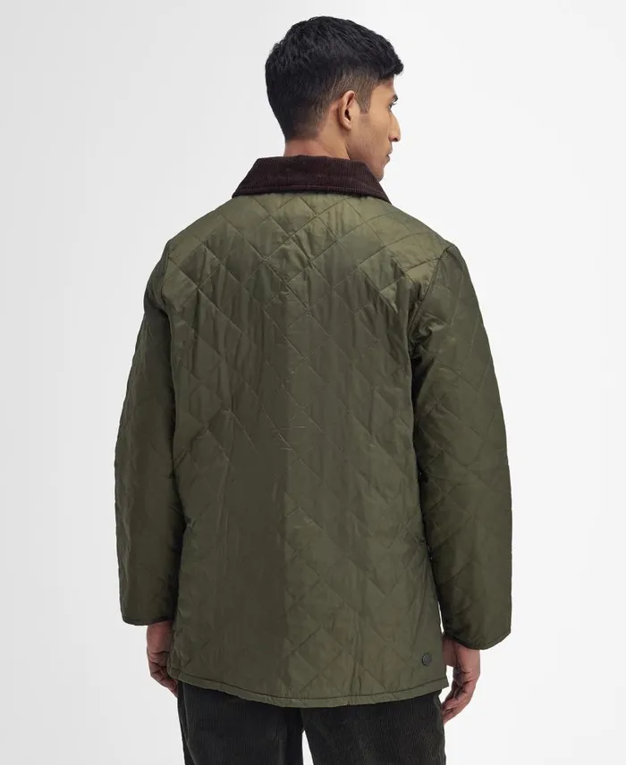 Heritage Liddesdale Quilted Jacket Black Men Barbour Quilted Jackets