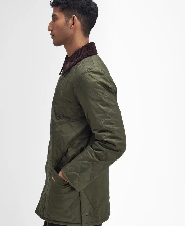 Heritage Liddesdale Quilted Jacket Black Men Barbour Quilted Jackets
