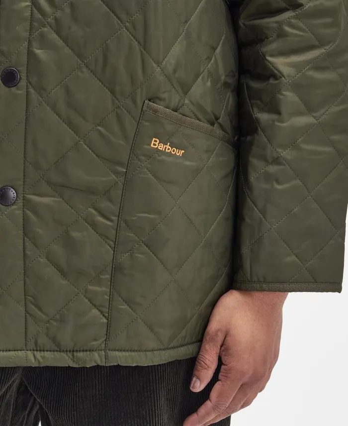 Heritage Liddesdale Quilted Jacket Black Men Barbour Quilted Jackets