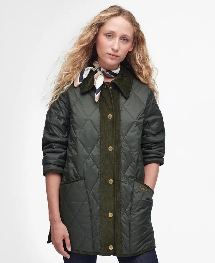 Highcliffe Quilted Jacket Classic Black Women Barbour Quilted Jackets