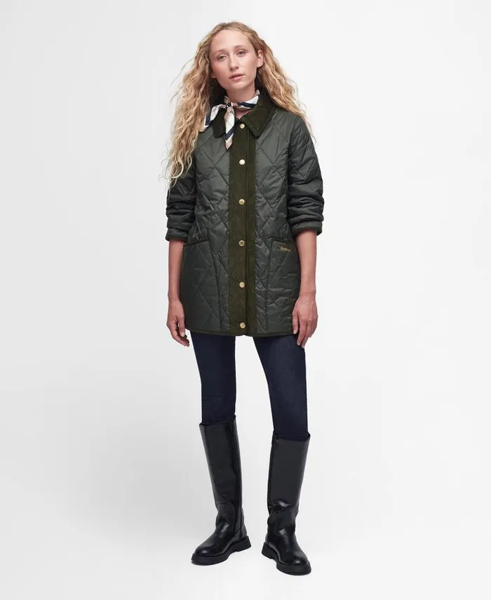 Highcliffe Quilted Jacket Classic Black Women Barbour Quilted Jackets