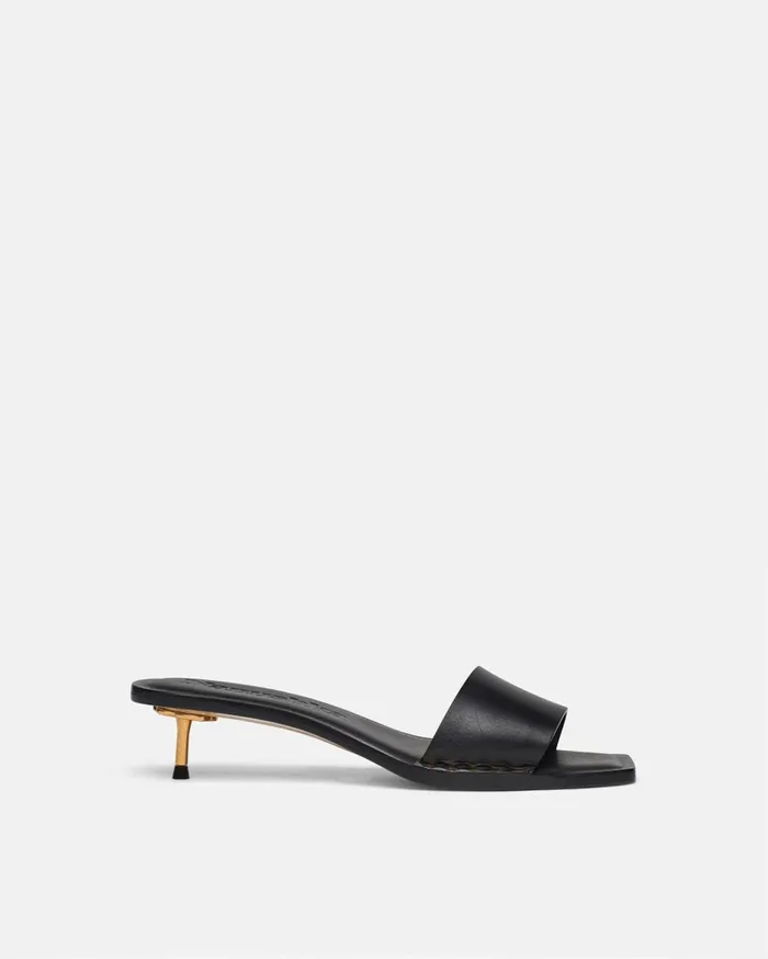 Ibiron Leather Sandals Black Women Nanushka Shoes