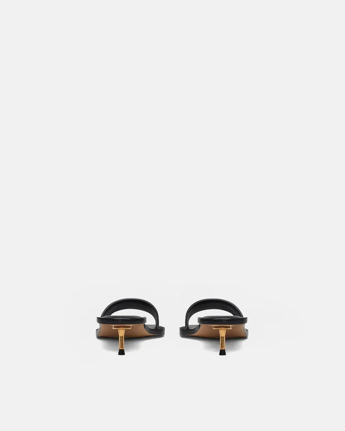 Ibiron Leather Sandals Black Women Nanushka Shoes