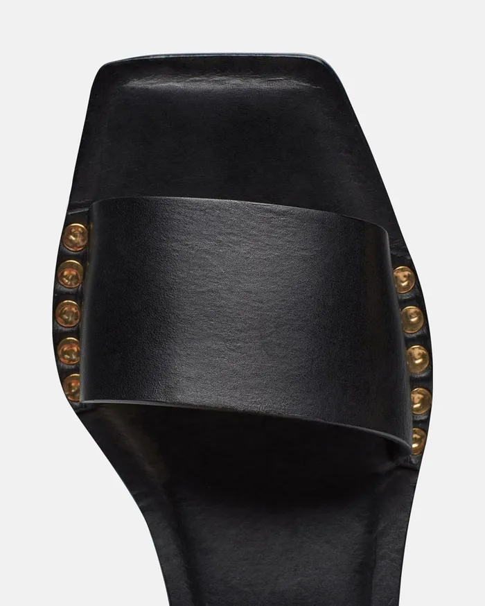 Ibiron Leather Sandals Black Women Nanushka Shoes