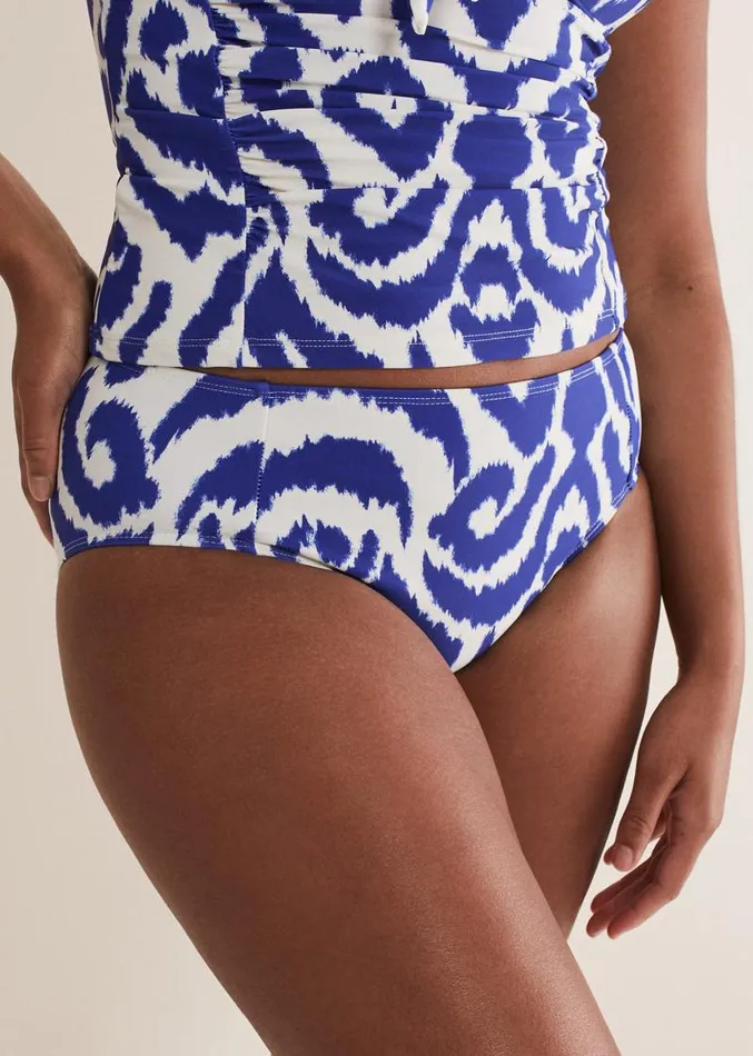 Ikat Tankini Brief Blueivory Women Phase Eight Swimwear