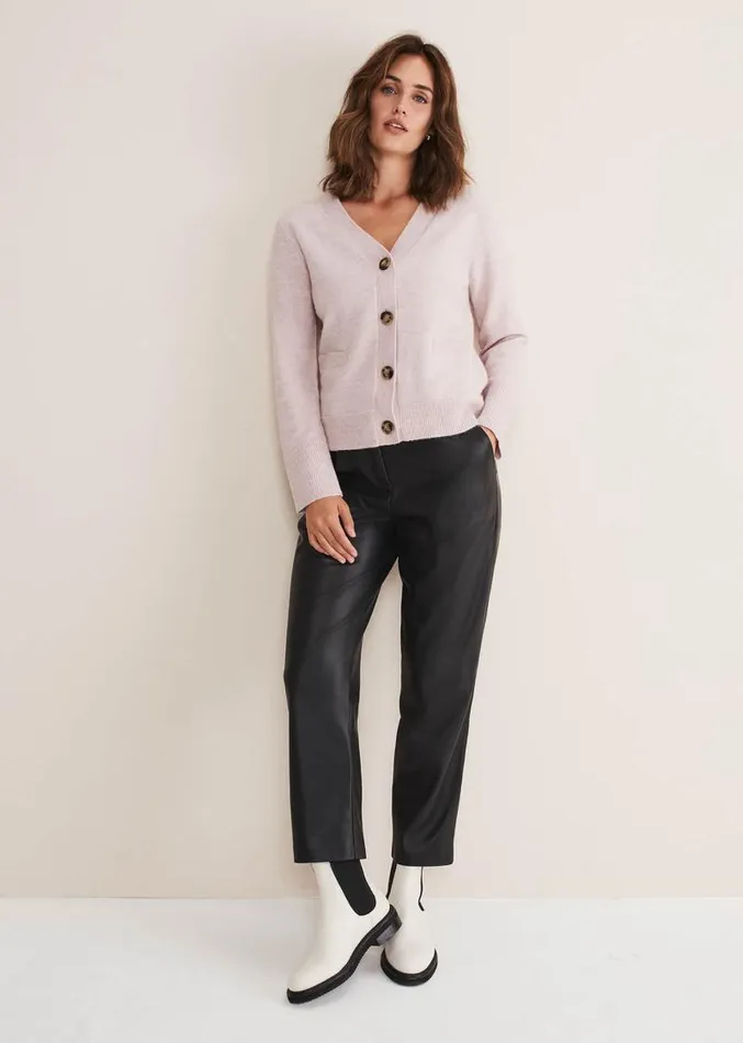 Ima Cosy Cardigan Soft Pink Women Phase Eight Knitwear