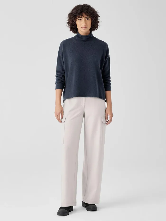 Italian Cashmere Turtleneck Top Ocean Women Eileen Fisher Sweaters and Cardigans