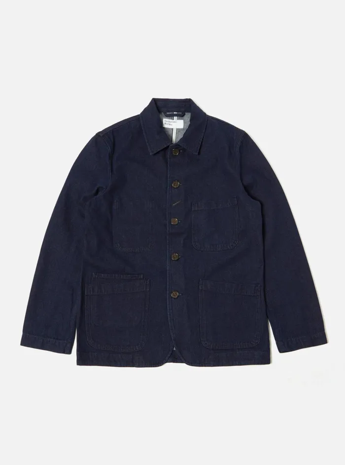 Jackets Men Universal Works Universal Works Bakers Jacket In 11oz Indigo Denim