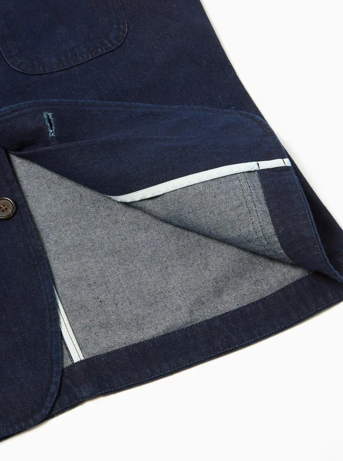 Jackets Men Universal Works Universal Works Bakers Jacket In 11oz Indigo Denim