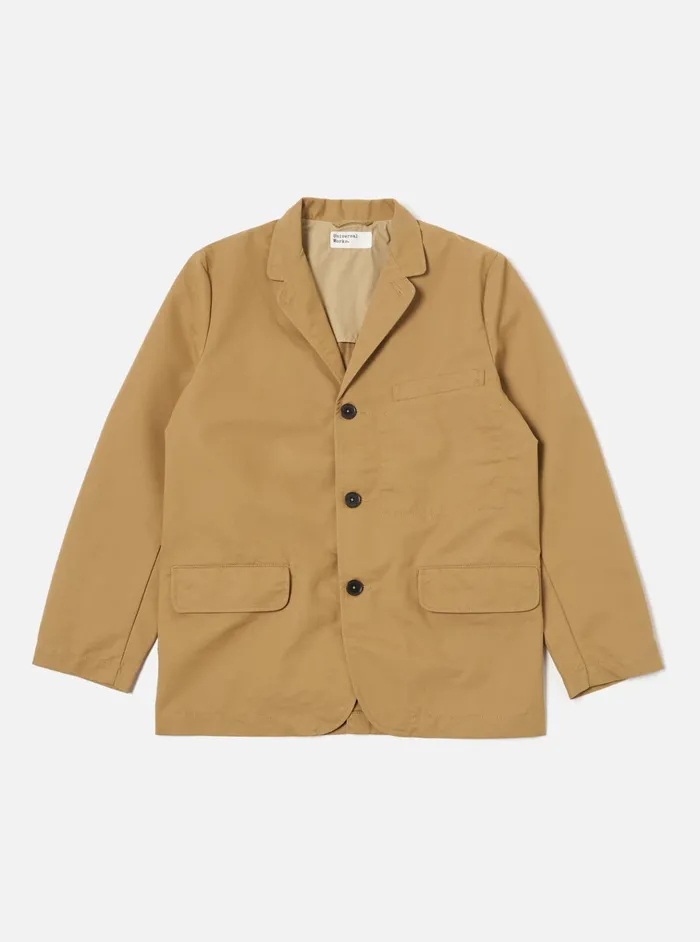 Jackets Men Universal Works Universal Works Capitol Jacket In Sand Brushed Polytech