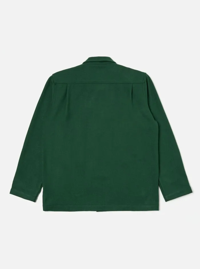 Jackets Men Universal Works Universal Works Easy Jacket In Green Melton