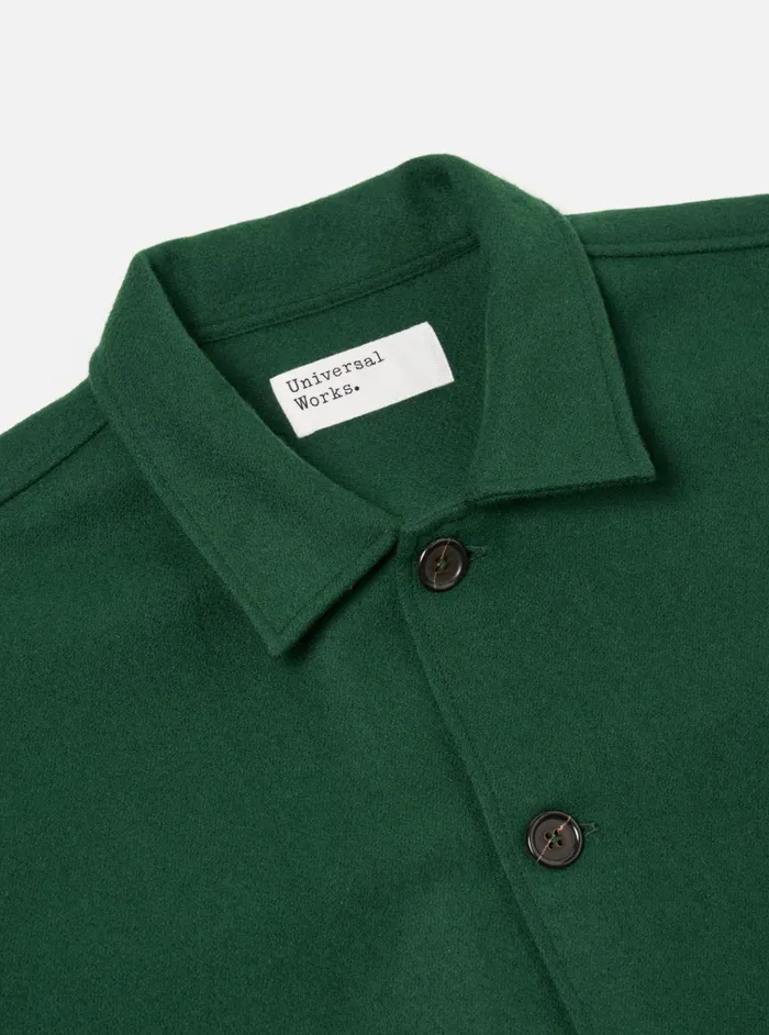 Jackets Men Universal Works Universal Works Easy Jacket In Green Melton
