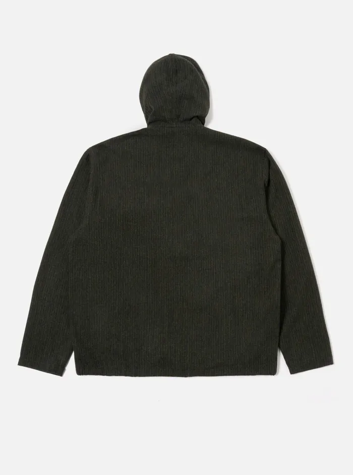 Jackets Men Universal Works Universal Works Fistral Ii Jacket In BlackOlive Stripe Wool Mix