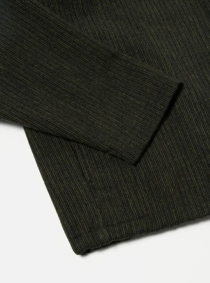 Jackets Men Universal Works Universal Works Fistral Ii Jacket In BlackOlive Stripe Wool Mix