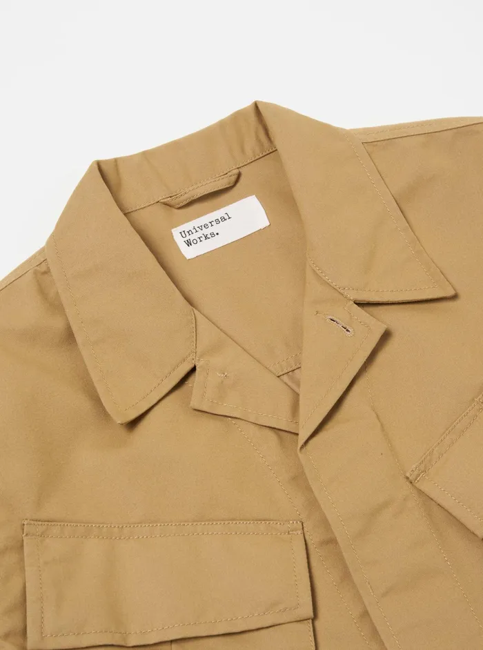 Jackets Men Universal Works Universal Works Jungle Jacket In Sand Brushed Polytech