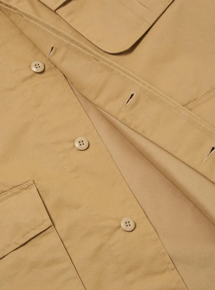 Jackets Men Universal Works Universal Works Jungle Jacket In Sand Brushed Polytech