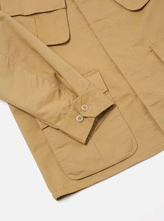 Jackets Men Universal Works Universal Works Jungle Jacket In Sand Brushed Polytech