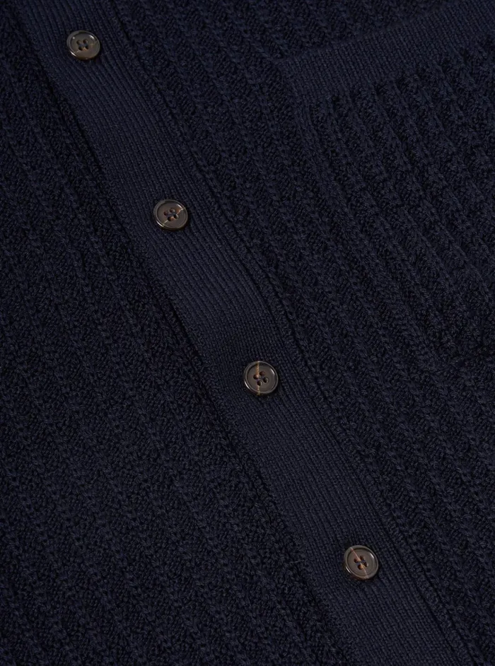 Jackets Men Universal Works Universal Works Knit Jacket In Navy Merino Knit
