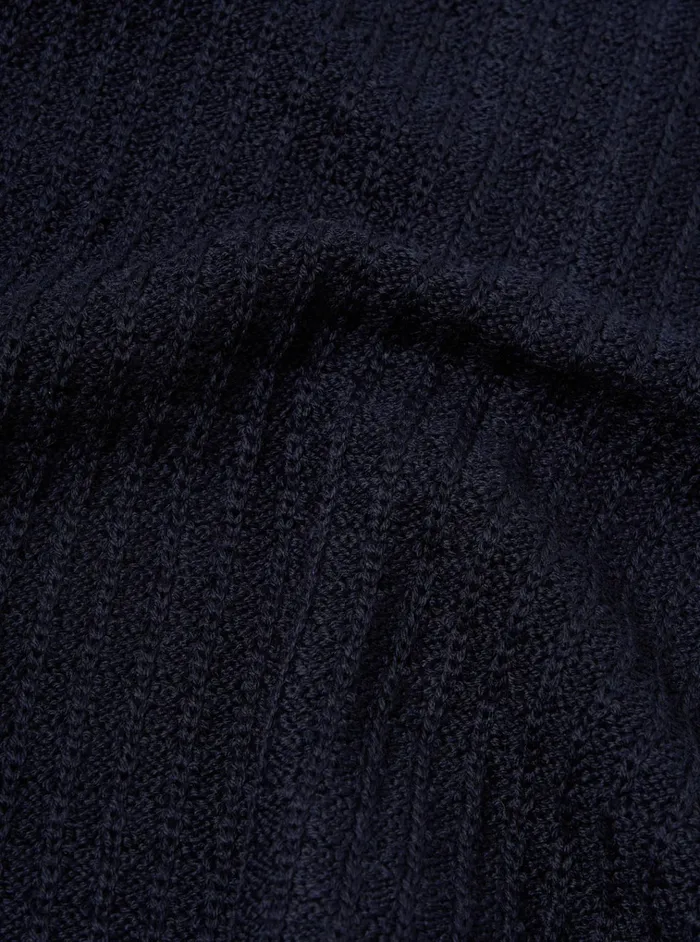 Jackets Men Universal Works Universal Works Knit Jacket In Navy Merino Knit