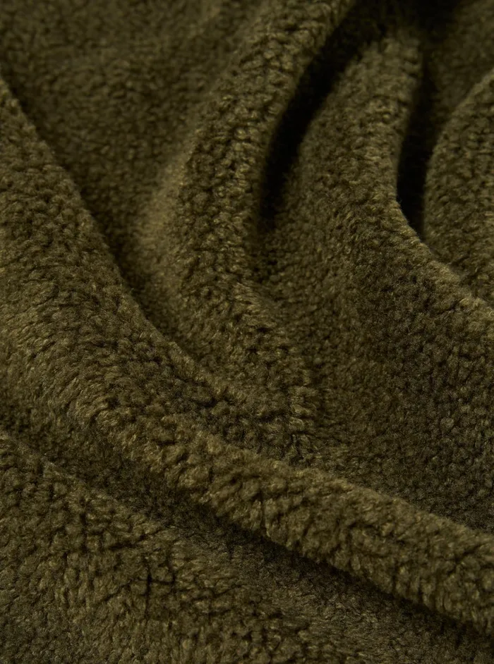 Jackets Men Universal Works Universal Works Lancaster Jacket In Olive Mountain Fleece