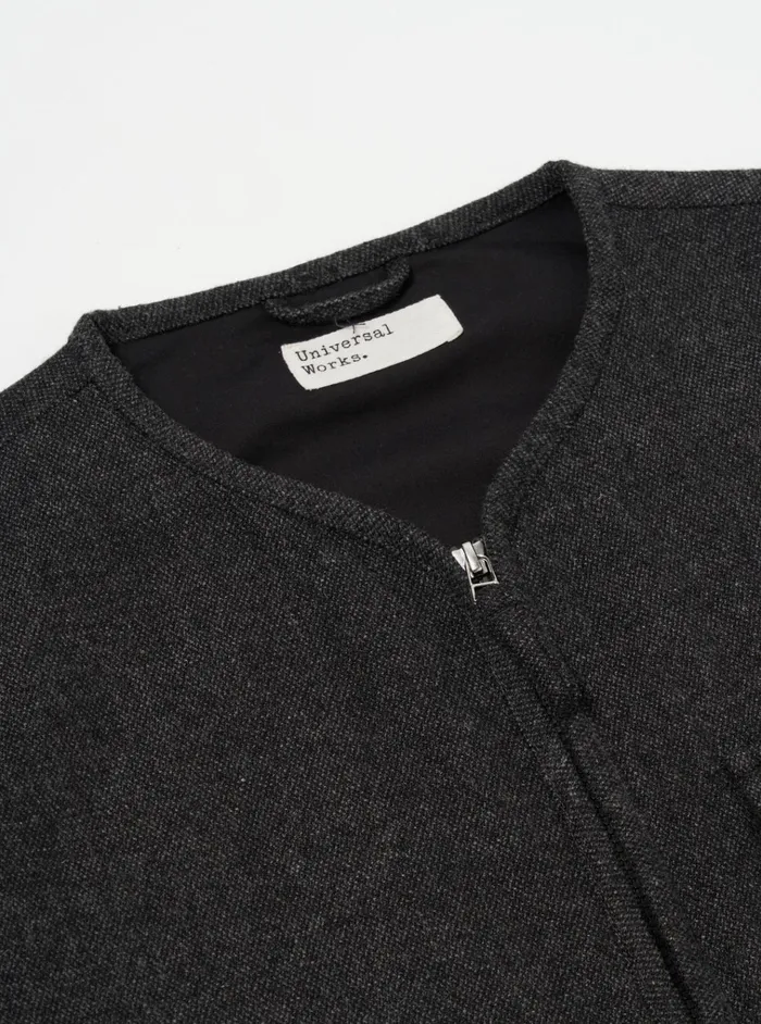 Jackets Men Universal Works Universal Works Parachute Liner Jacket In Grey Anders Wool Upcycled