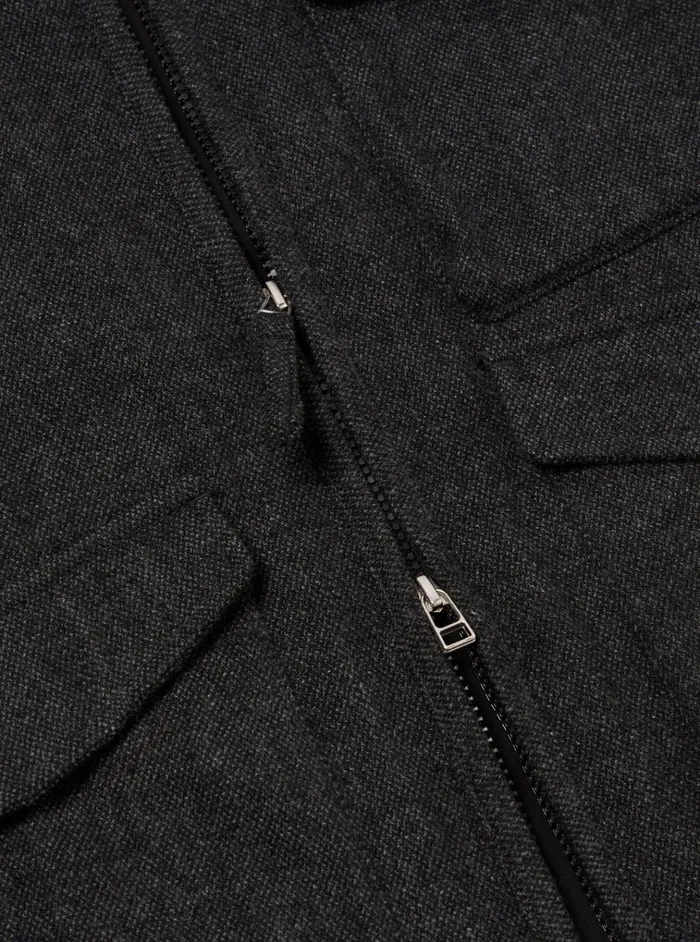 Jackets Men Universal Works Universal Works Parachute Liner Jacket In Grey Anders Wool Upcycled