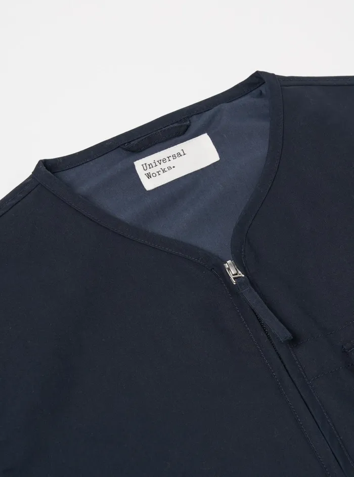 Jackets Men Universal Works Universal Works Parachute Liner Jacket In Navy Brushed Polytech