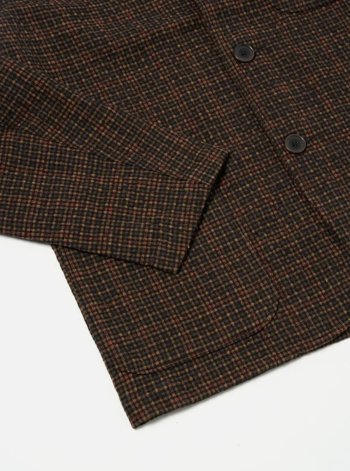 Jackets Men Universal Works Universal Works Three Button Jacket In BlackOlive Albuquerque Check