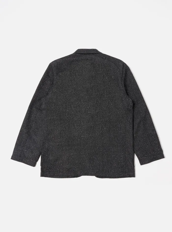 Jackets Men Universal Works Universal Works Two Button Jacket In Black Levisham Wool Mix