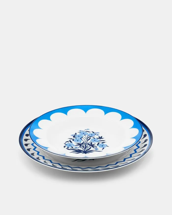 Jaipur Soup Plate Blue Women Aquazzura Dinnerware Jaipur Soup Plate Blue Women Aquazzura Dinnerware