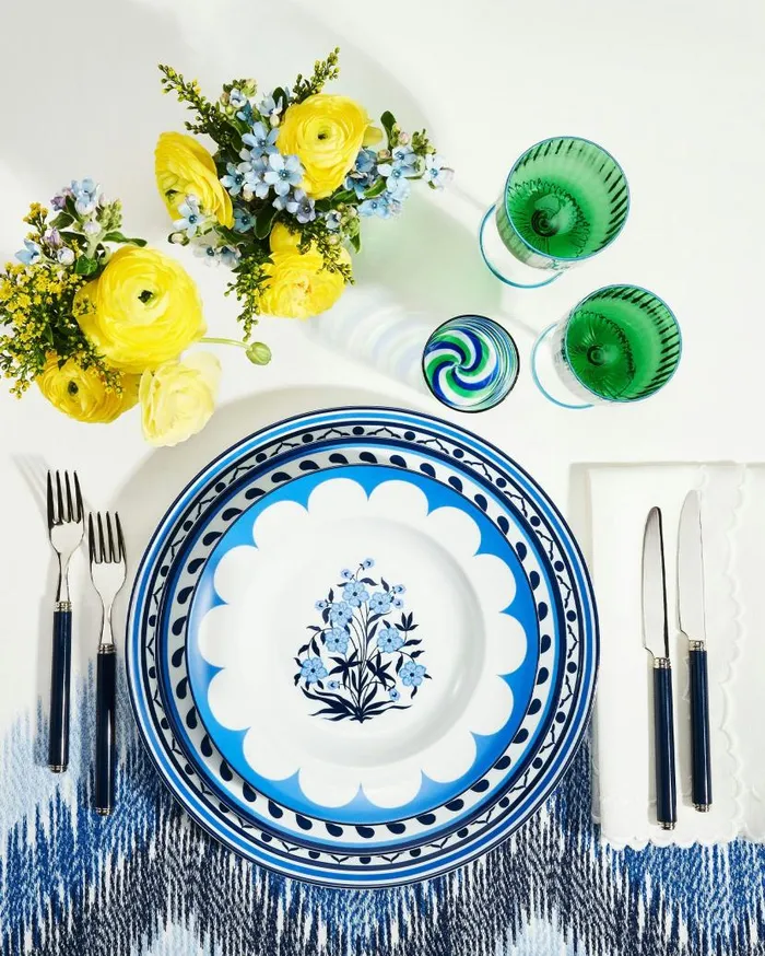 Jaipur Soup Plate Blue Women Aquazzura Dinnerware Jaipur Soup Plate Blue Women Aquazzura Dinnerware