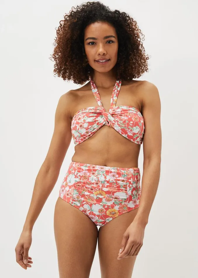 Jasmin Floral Bikini Top Red Women Phase Eight Swimwear