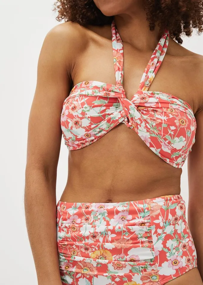 Jasmin Floral Bikini Top Red Women Phase Eight Swimwear