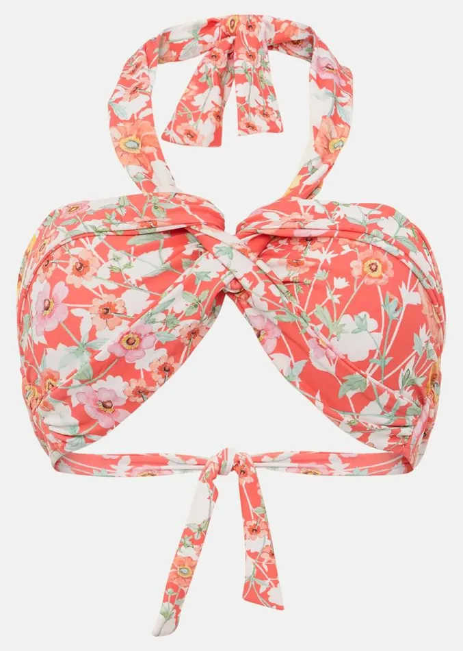 Jasmin Floral Bikini Top Red Women Phase Eight Swimwear