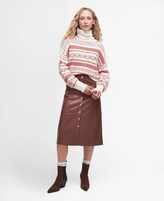 Jeanne Knitted Jumper Aran Women Barbour Jumpers
