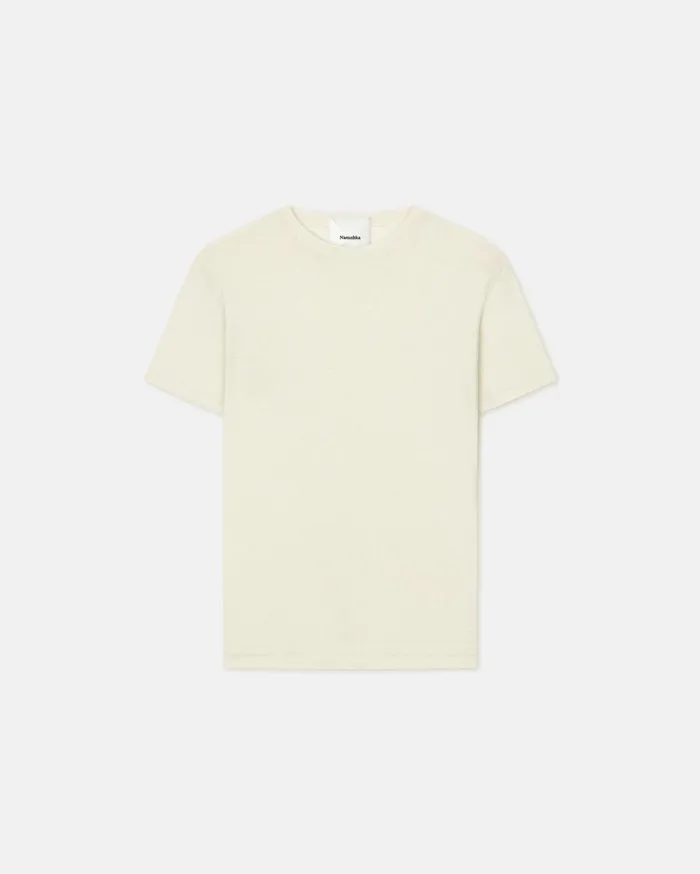 Jenno MeshJersey TShirt White Wax Men Nanushka TShirts and Vests