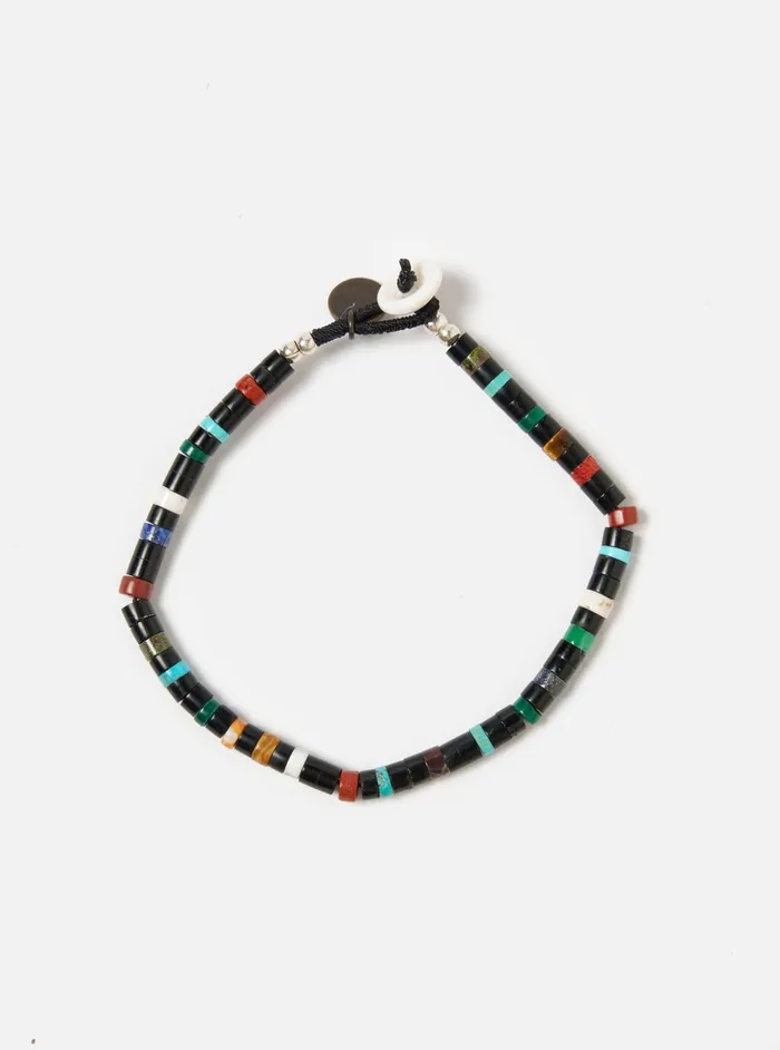 Jewellery Men Universal Works Mikia Bracelet Heishi Beads In JetMulti