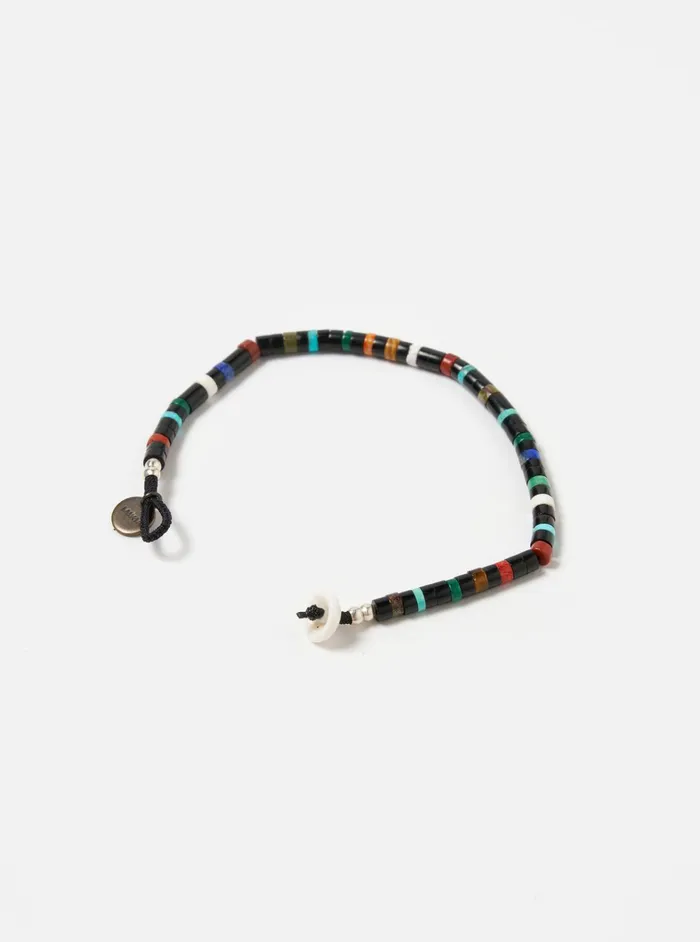 Jewellery Men Universal Works Mikia Bracelet Heishi Beads In JetMulti