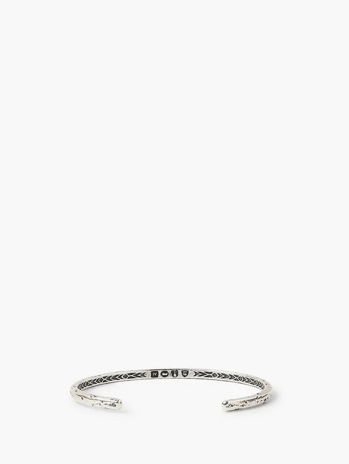 Jewelry Men John Varvatos SILVER DISTRESSED CUFF Silver Jewelry Men John Varvatos SILVER DISTRESSED CUFF Silver