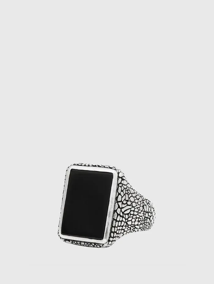 Jewelry Men John Varvatos SNAKESKIN SIGNET STATEMENT RING No Color