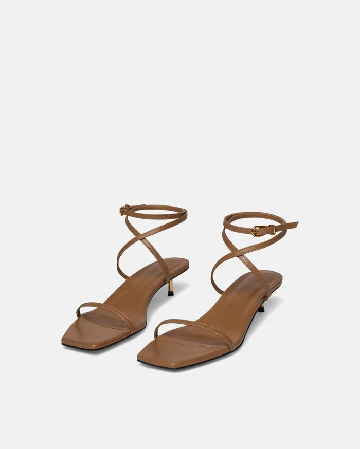 Jol Leather Sandals Nut Brown Women Nanushka Shoes