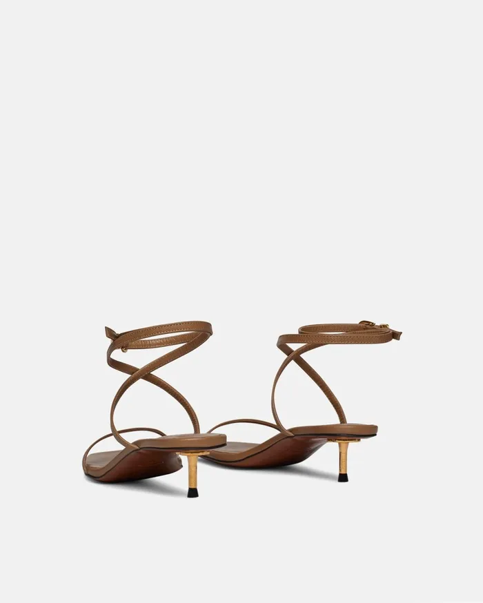 Jol Leather Sandals Nut Brown Women Nanushka Shoes