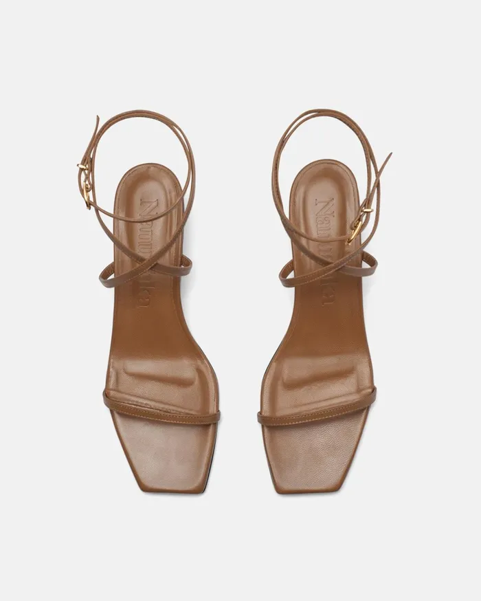 Jol Leather Sandals Nut Brown Women Nanushka Shoes